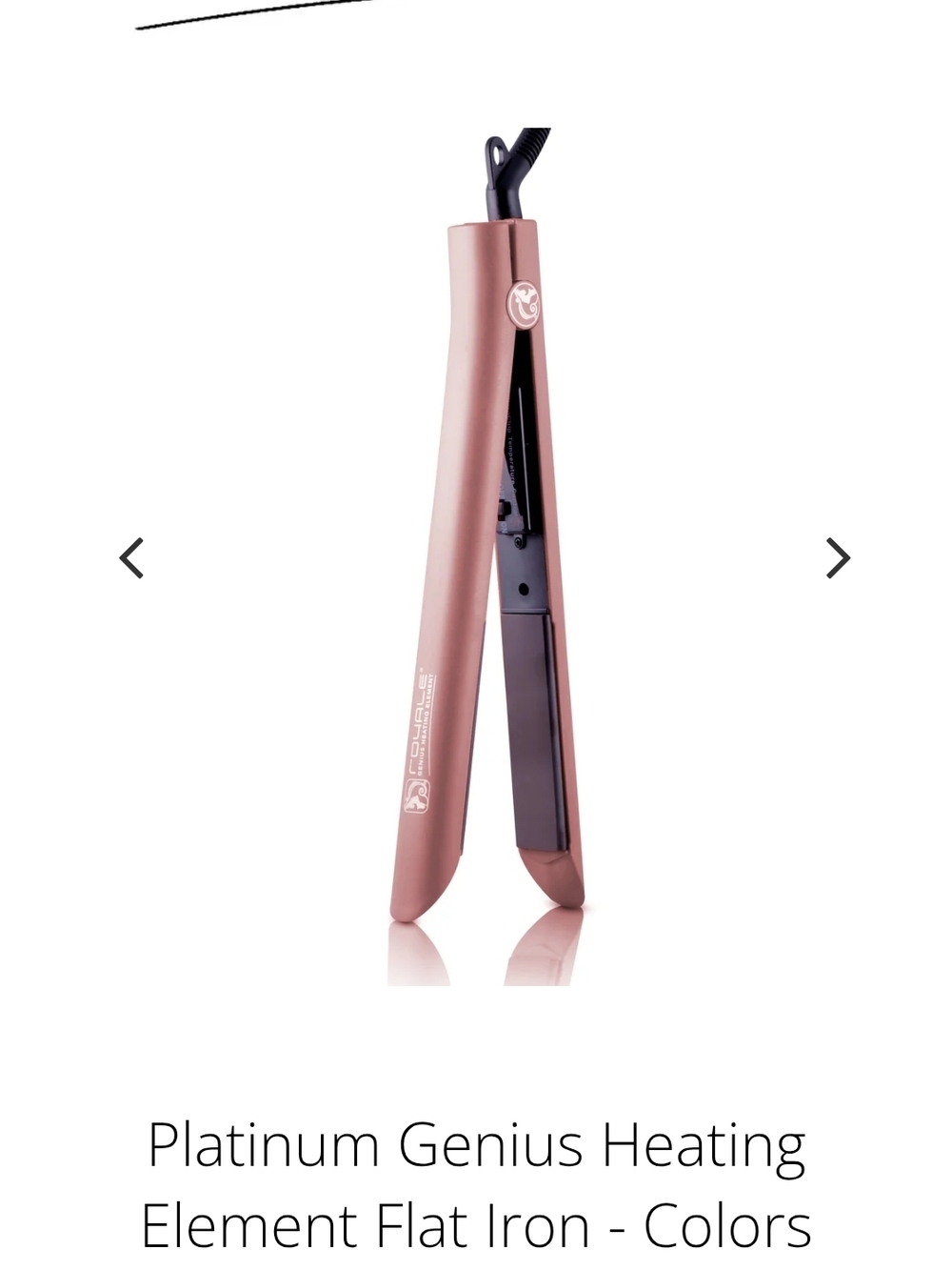 Platinum Genius Rose Gold Flat Iron